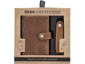 Πορτοφόλι Safety wallet hide & stitches Brown (20208-006)